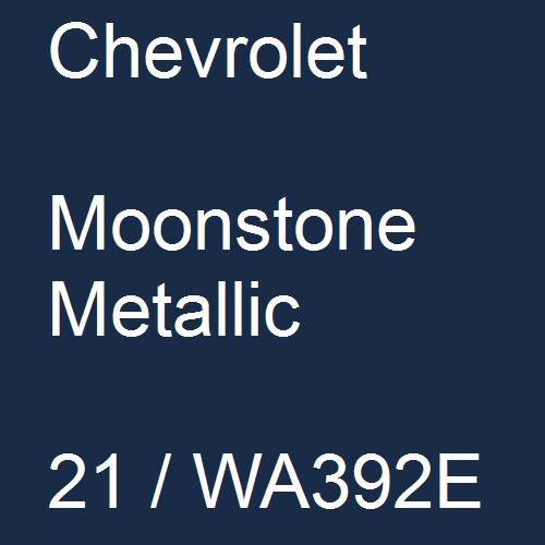 Chevrolet, Moonstone Metallic, 21 / WA392E.